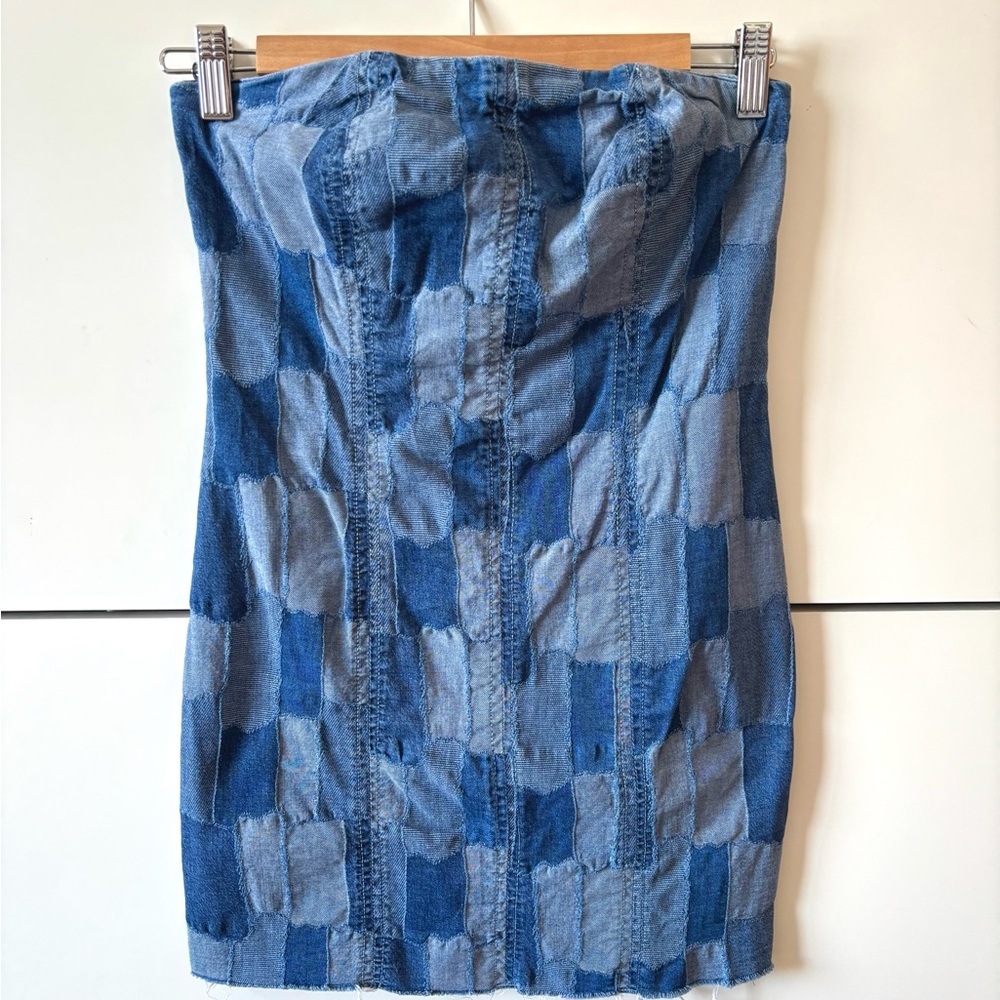 Denim Patchwork Dress